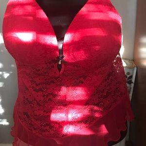💥💥SOLD💥💥Red black lace Sz xl